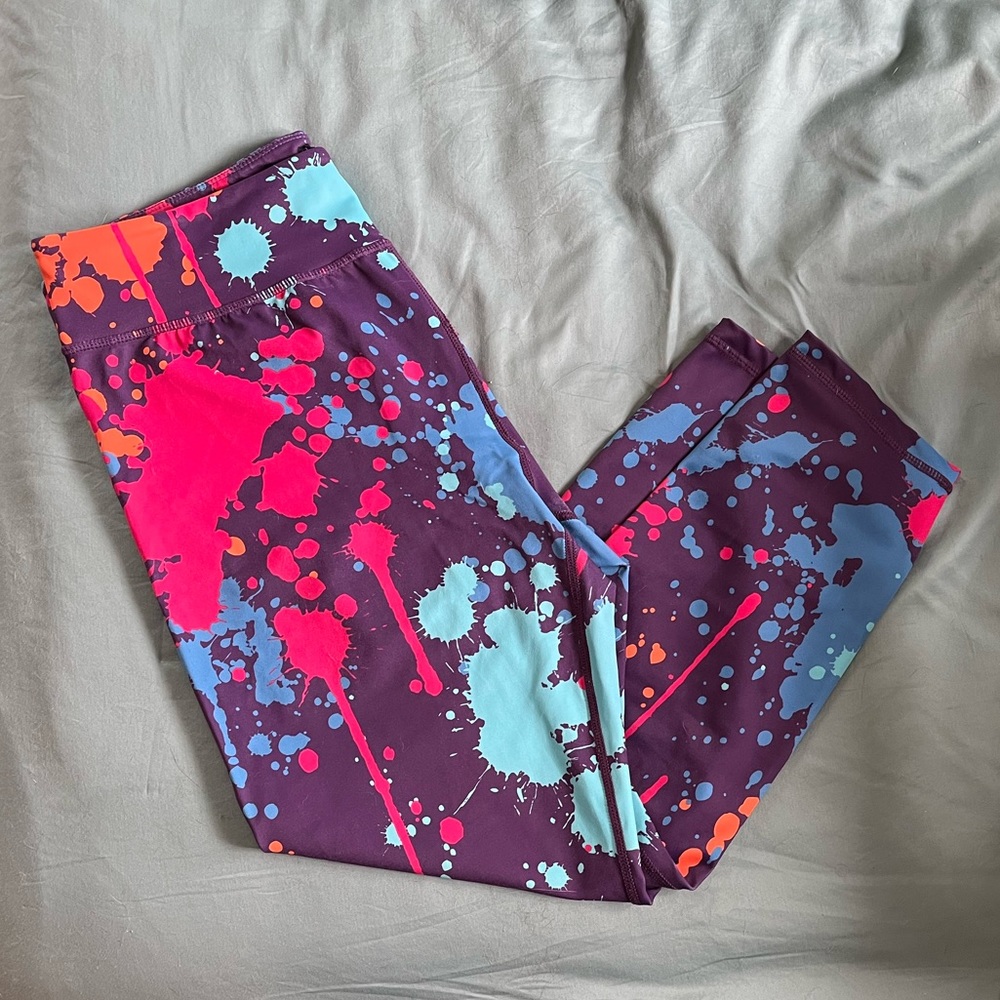 CVG Paint Spatter Crop Leggings